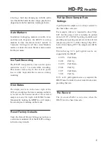 Preview for 3 page of Tascam Frontier HD-P2 Addendum Manual