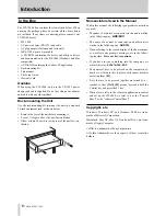 Предварительный просмотр 6 страницы Tascam FW-1804 Owner'S Manual