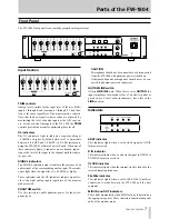 Предварительный просмотр 7 страницы Tascam FW-1804 Owner'S Manual