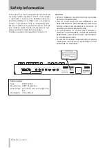 Preview for 4 page of Tascam GA-100CD Owner'S Manual