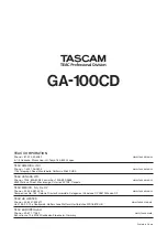 Preview for 28 page of Tascam GA-100CD Owner'S Manual