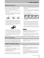 Preview for 7 page of Tascam GA-30CD Owner'S Manual