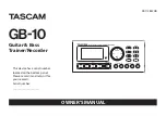 Tascam GB-10 Owner'S Manual preview