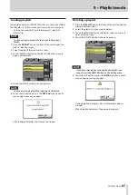 Preview for 67 page of Tascam HS-20 Owner'S Manual