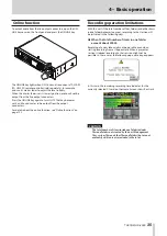 Preview for 35 page of Tascam HS-4000 Owner'S Manual