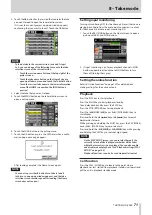 Preview for 71 page of Tascam HS-4000 Owner'S Manual