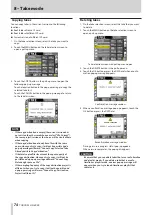 Preview for 74 page of Tascam HS-4000 Owner'S Manual