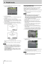 Preview for 78 page of Tascam HS-4000 Owner'S Manual