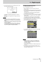 Preview for 79 page of Tascam HS-4000 Owner'S Manual