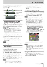 Preview for 99 page of Tascam HS-4000 Owner'S Manual