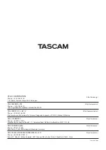 Preview for 152 page of Tascam HS-4000 Owner'S Manual