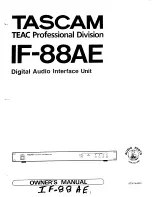 Preview for 1 page of Tascam IF-88AE Owner'S Manual