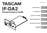 Tascam IF-DA2 Owner'S Manual preview