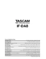 Предварительный просмотр 8 страницы Tascam IF-DA8 Owner'S Manual