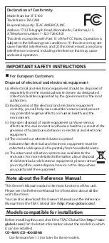 Предварительный просмотр 2 страницы Tascam IF-E100 User Manual