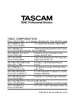 Preview for 20 page of Tascam IF-TAD Owner'S Manual