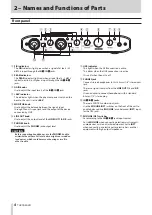 Предварительный просмотр 4 страницы Tascam iXR Reference Manual