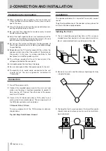 Предварительный просмотр 6 страницы Tascam LF-S8 Owner'S Manual