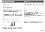 Preview for 3 page of Tascam LR-10 Owner'S Manual