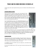 Preview for 6 page of Tascam M-3500 series Description