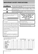 Preview for 2 page of Tascam MD-02 Owner'S Manual