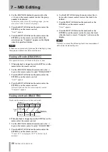 Preview for 30 page of Tascam MD-02 Owner'S Manual