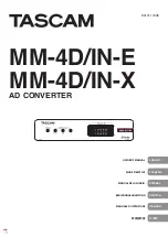 Tascam MM-4D/IN-E Owner'S Manual preview