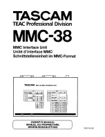 Preview for 1 page of Tascam MMC-38 Owner'S Manual