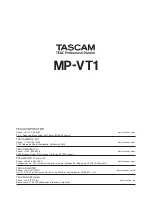 Предварительный просмотр 31 страницы Tascam MP-VT1 Owner'S Manual