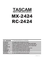 Preview for 67 page of Tascam MX-2424 Owner'S Manual