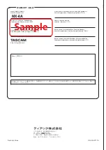 Предварительный просмотр 68 страницы Tascam MX-8A Owner'S Manual