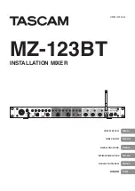 Tascam MZ-123BT Owner'S Manual preview