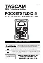 Tascam Pocketstudio 5 Getting Started Manual preview