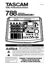 Предварительный просмотр 1 страницы Tascam PORTASTUDIO 788 Owner'S Manual