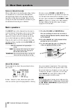 Предварительный просмотр 42 страницы Tascam PORTASTUDIO 788 Owner'S Manual