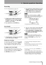 Предварительный просмотр 53 страницы Tascam PORTASTUDIO 788 Owner'S Manual