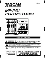 Tascam Portastudio MF-P01 Owner'S Manual предпросмотр