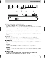 Preview for 7 page of Tascam Portastudio MF-P01 Owner'S Manual