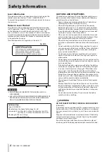 Предварительный просмотр 4 страницы Tascam Professional CD-RW900SX Owner'S Manual