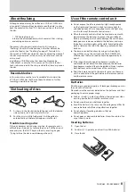 Предварительный просмотр 9 страницы Tascam Professional CD-RW900SX Owner'S Manual