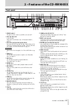 Предварительный просмотр 11 страницы Tascam Professional CD-RW900SX Owner'S Manual