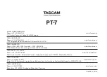 Предварительный просмотр 44 страницы Tascam PT-7 Owner'S Manual