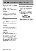 Preview for 2 page of Tascam SS-CDR200 Release Notes