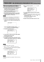 Preview for 3 page of Tascam SS-CDR200 Release Notes