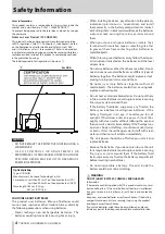 Предварительный просмотр 4 страницы Tascam SS-CDR250N Owner'S Manual