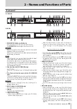 Preview for 13 page of Tascam SS-CDR250N Owner'S Manual