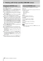 Preview for 42 page of Tascam SS-CDR250N Owner'S Manual