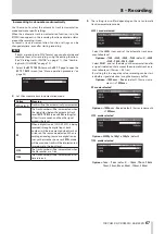 Preview for 67 page of Tascam SS-CDR250N Owner'S Manual