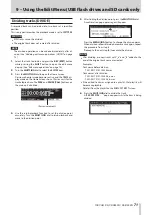 Preview for 71 page of Tascam SS-CDR250N Owner'S Manual