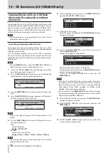 Preview for 78 page of Tascam SS-CDR250N Owner'S Manual